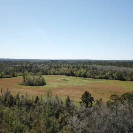 Aerial view of Hat Creek RV Park in Cottondale, FL